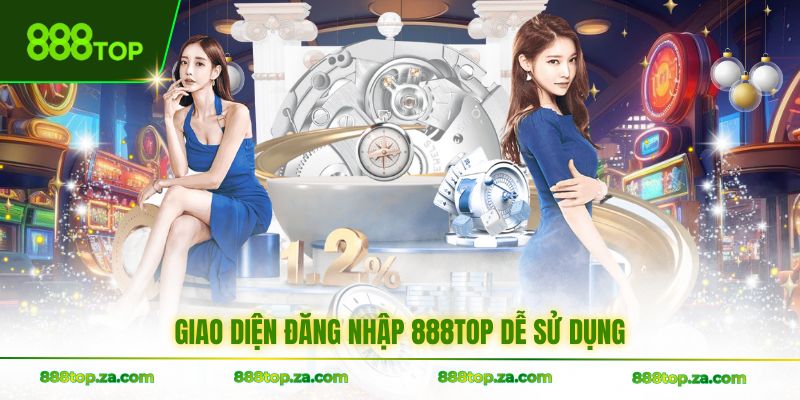 Giao diện đăng nhập 888TOP dễ sử dụng